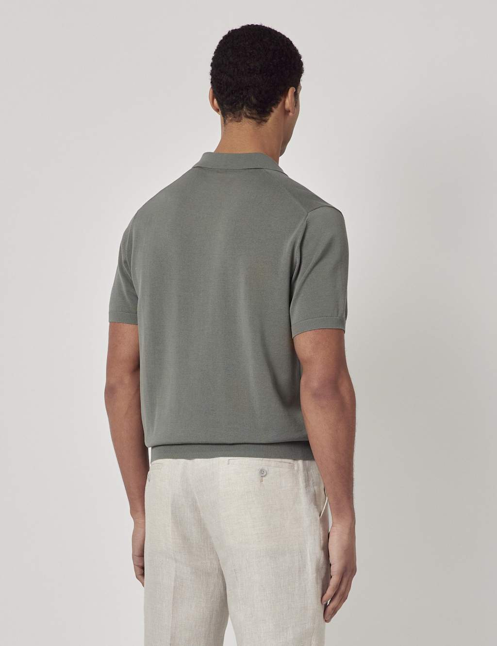 Pure Cotton Open Collar Knitted Polo Shirt 2 of 2