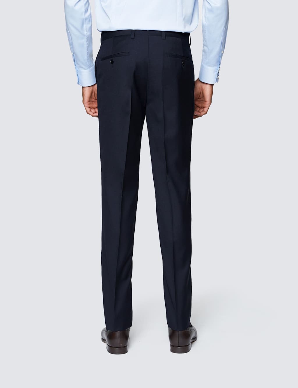 Slim Fit Pure Wool Twill Suit Trousers 2 of 3