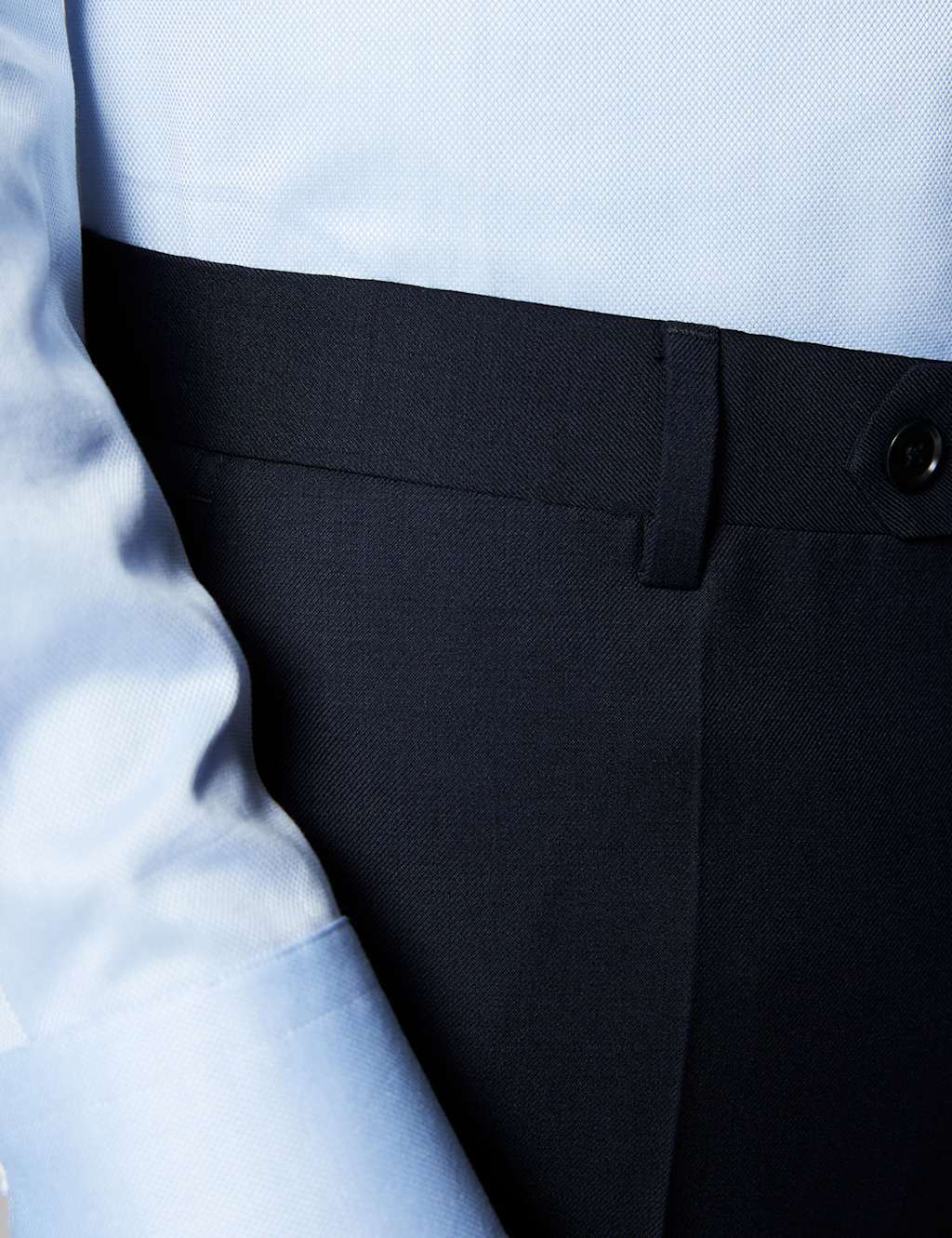 Slim Fit Pure Wool Twill Suit Trousers 3 of 3