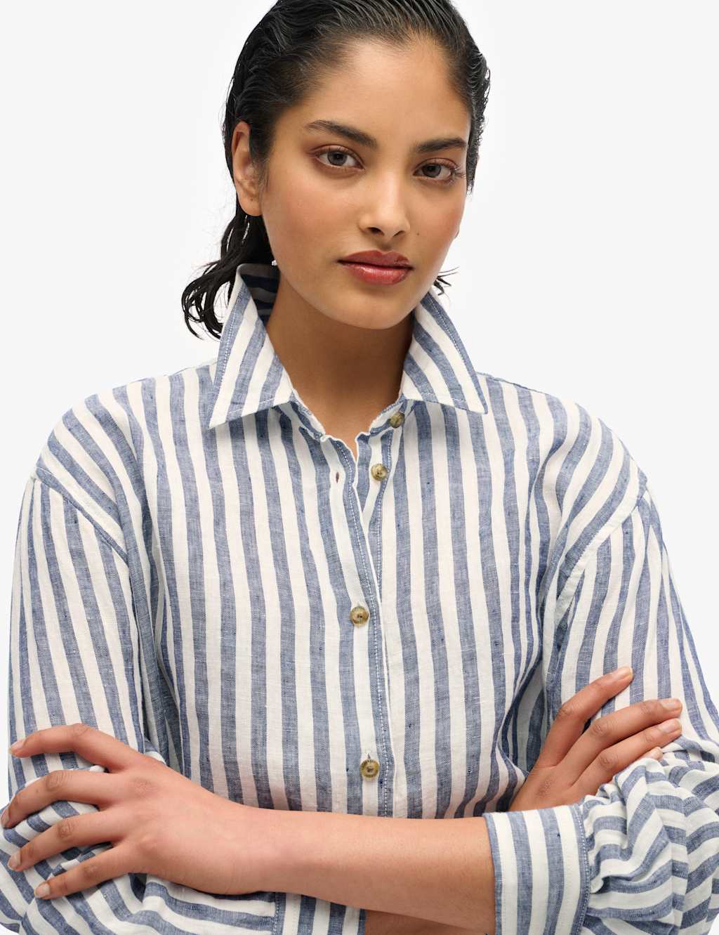 Linen Rich Striped Shirt 5 of 5