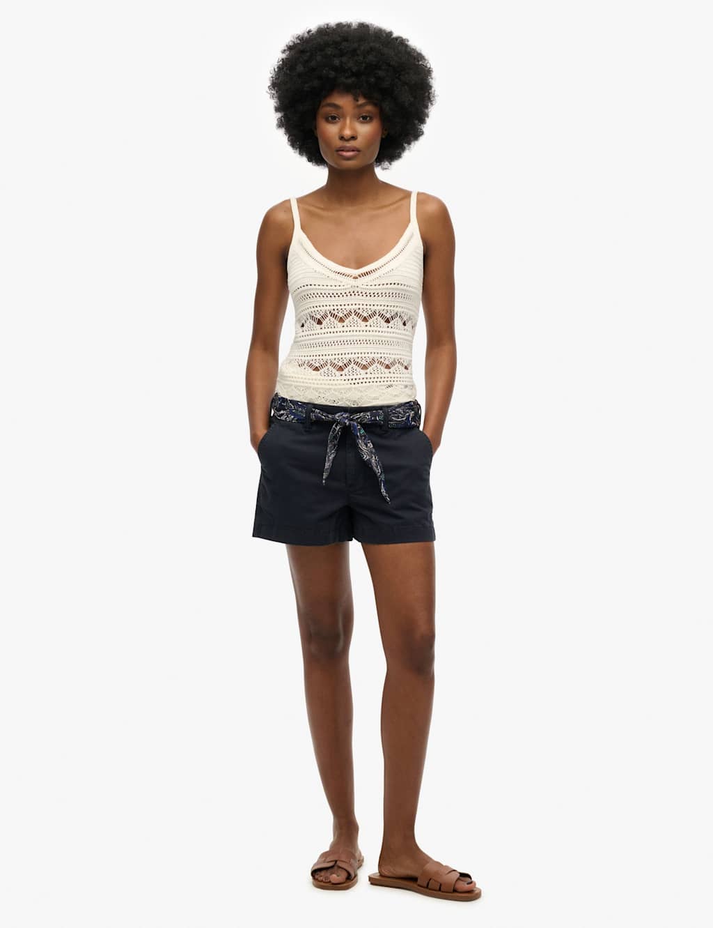 Cotton Rich Belted Chino Shorts 2 of 5