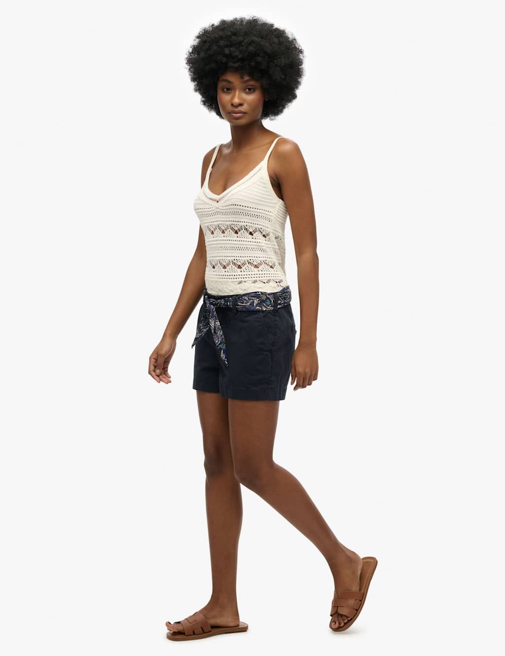 Cotton Rich Belted Chino Shorts 3 of 5