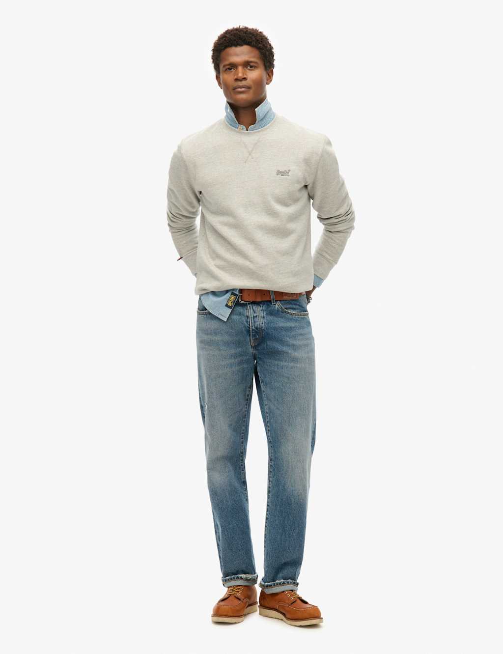 Cotton Rich Henley Sweatshirt 4 of 5