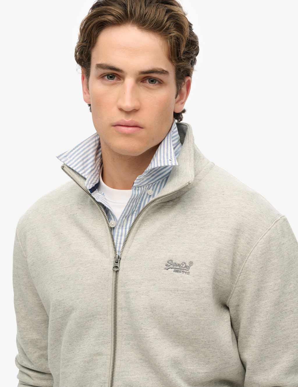 Cotton Rich Essential Logo Zip Up Track Top 3 of 5