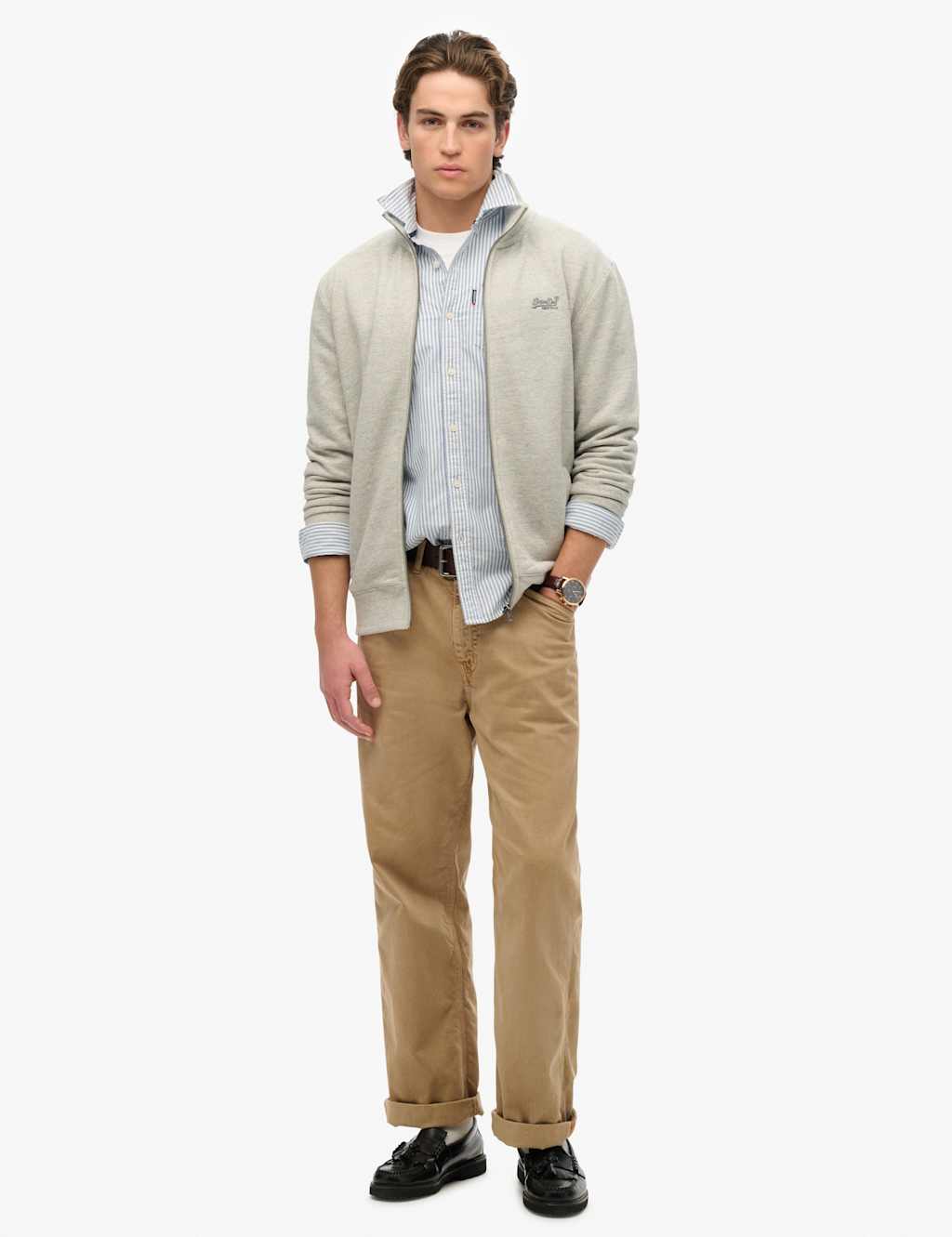 Cotton Rich Essential Logo Zip Up Track Top 5 of 5
