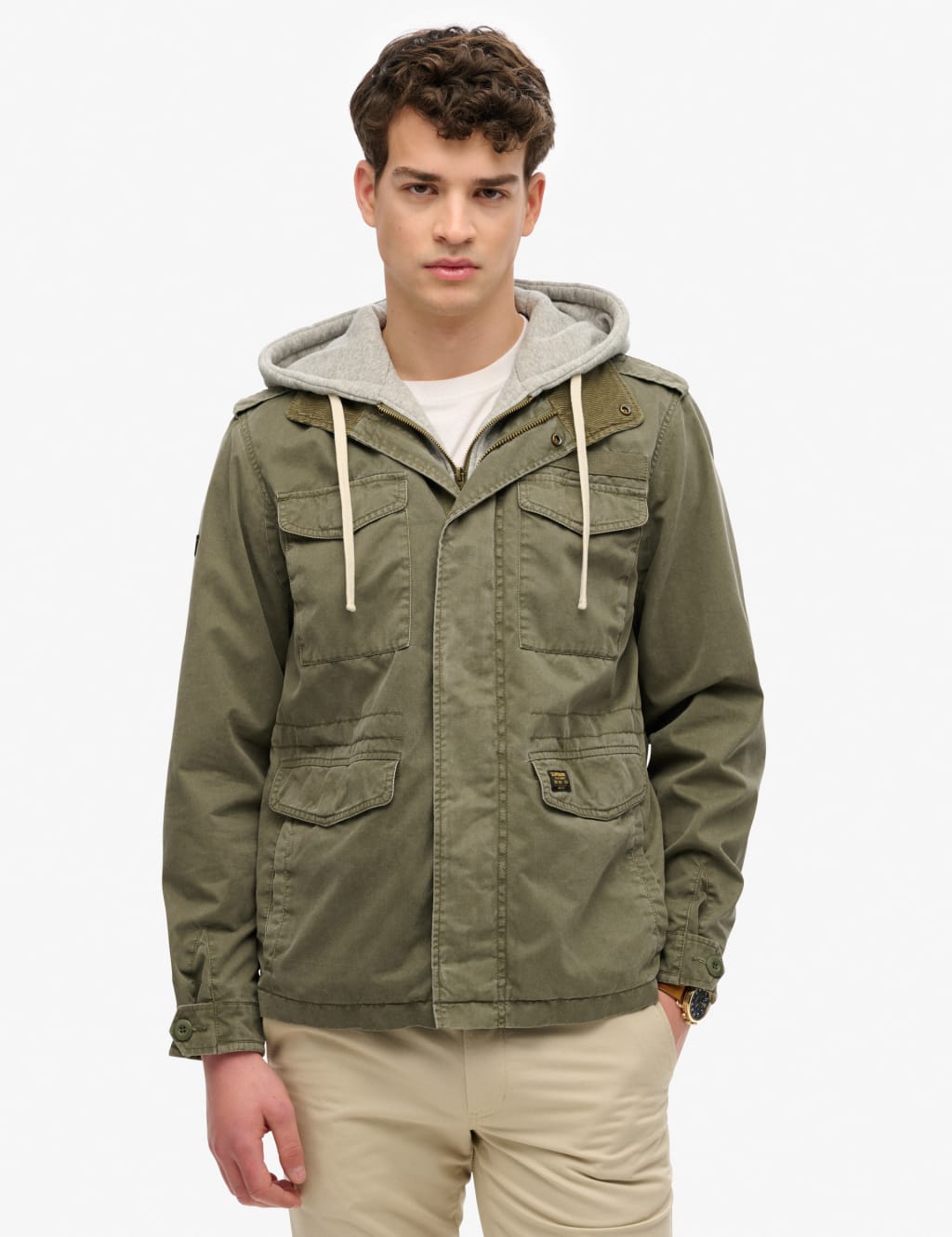 Pure Cotton Utility Hooded Jacket 2 of 5