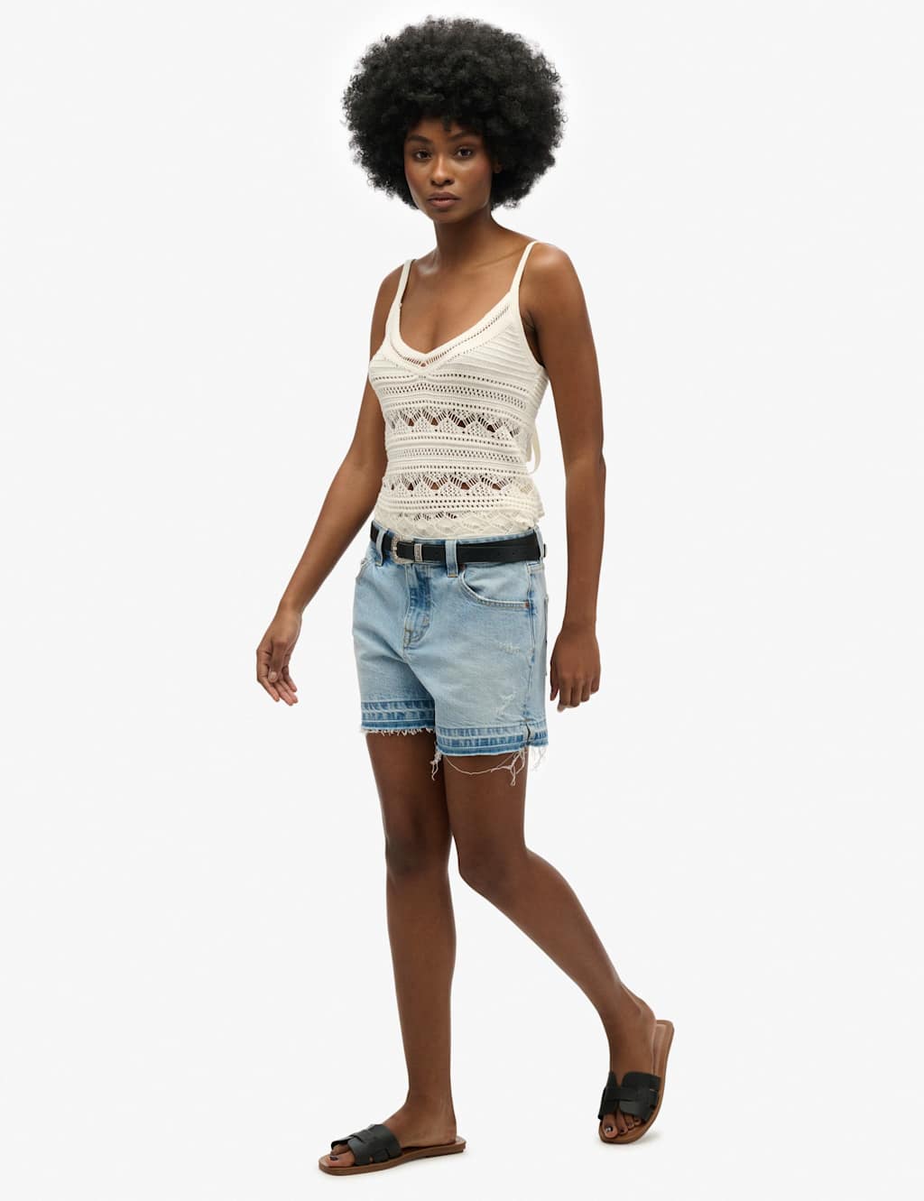 Denim Cut Off Shorts 3 of 5