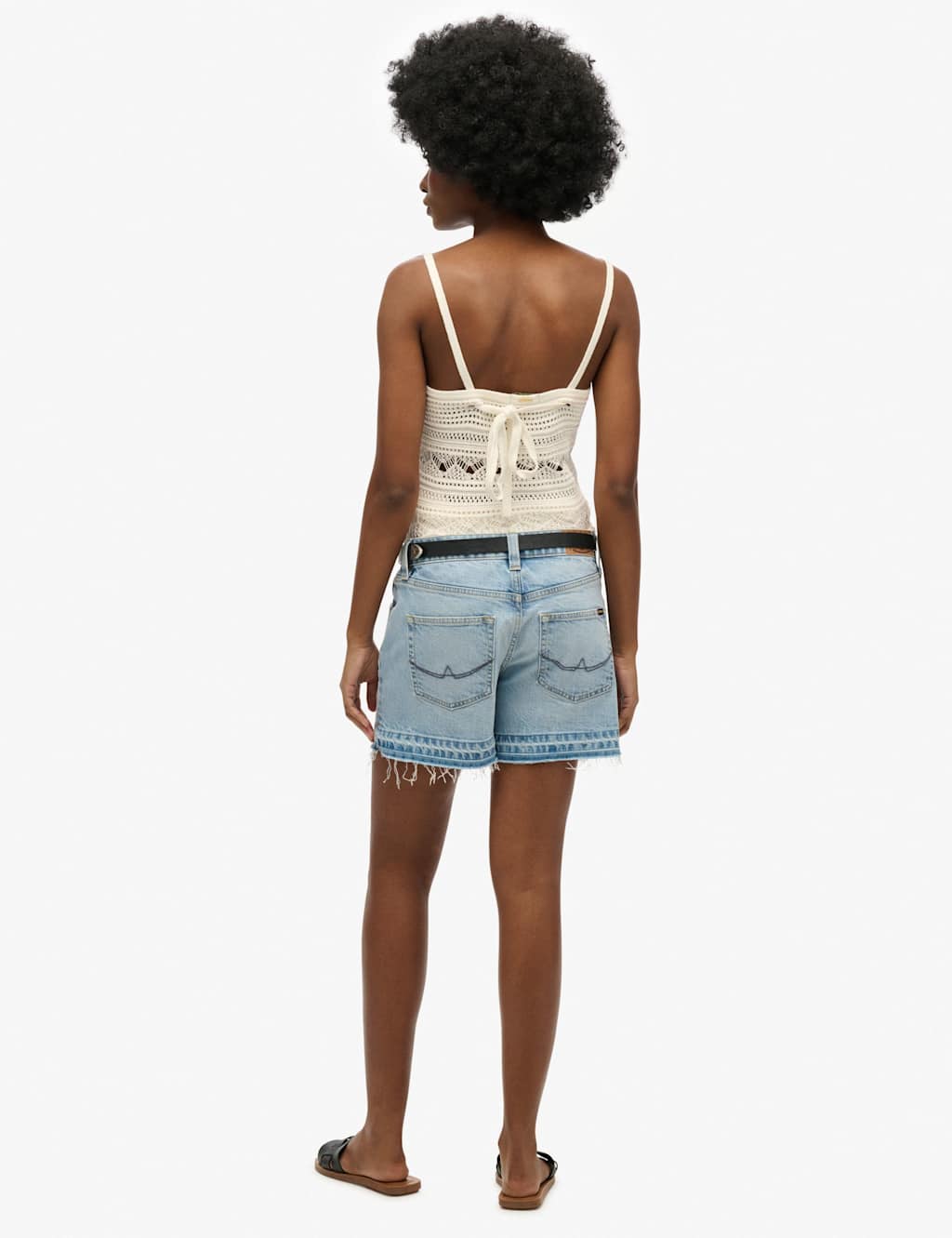 Denim Cut Off Shorts 4 of 5