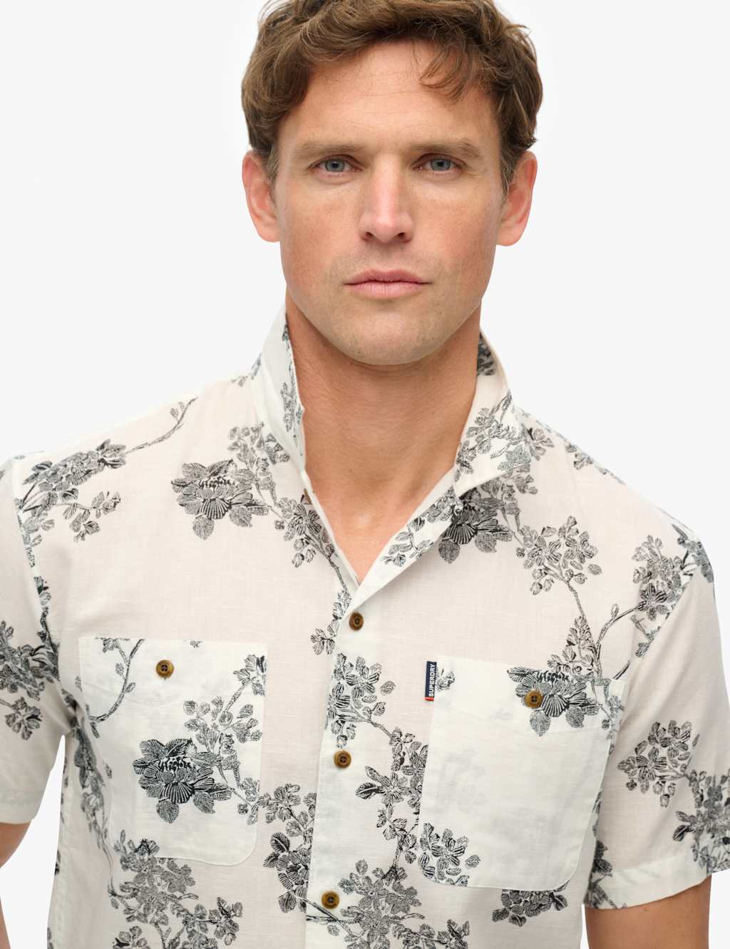 Relaxed Fit Cotton Linen Hawaiian Shirt 4 of 5