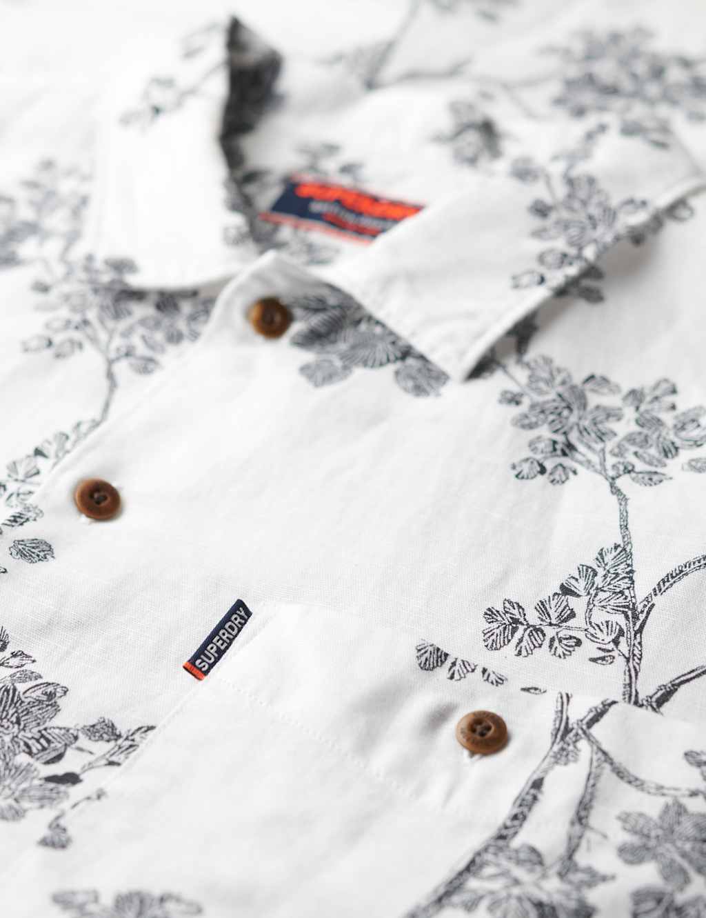 Relaxed Fit Cotton Linen Hawaiian Shirt 5 of 5