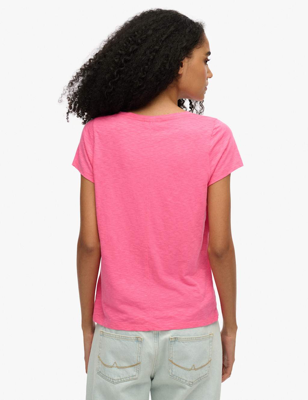 Cotton Rich Embroidered Scoop Neck T-Shirt 4 of 6