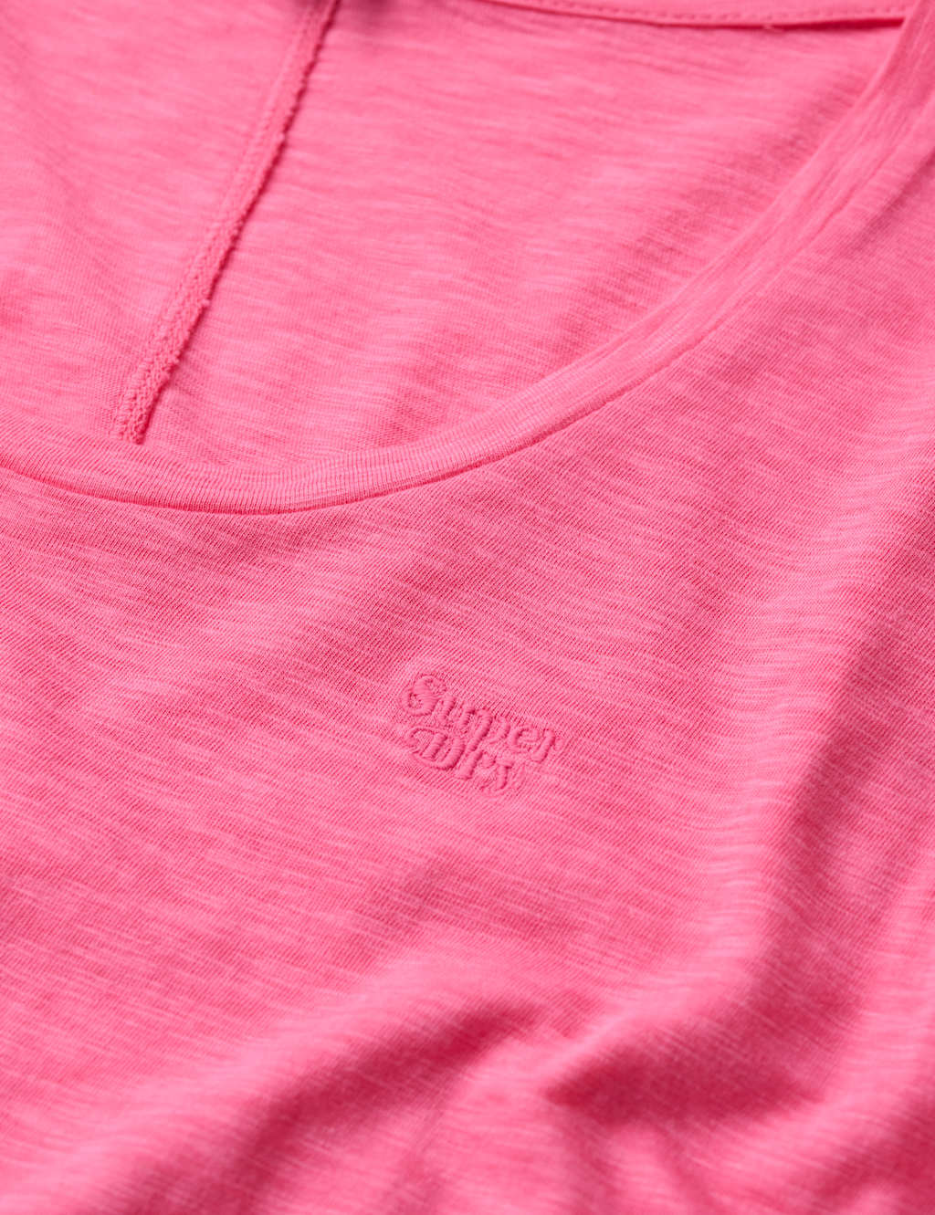 Cotton Rich Embroidered Scoop Neck T-Shirt 6 of 6