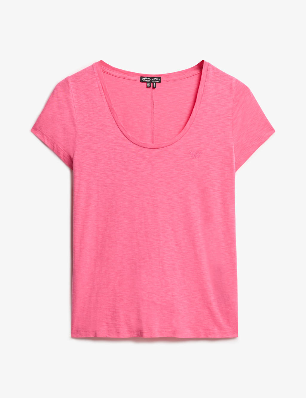 Cotton Rich Embroidered Scoop Neck T-Shirt 2 of 6