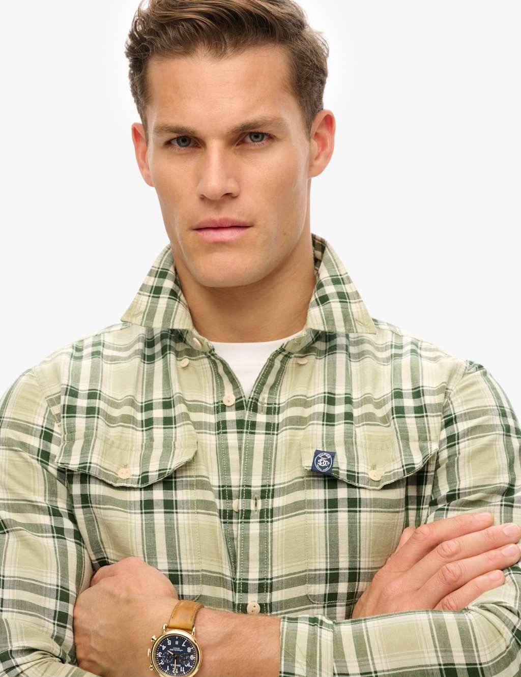 Cotton Linen Blend Check Shirt 4 of 6