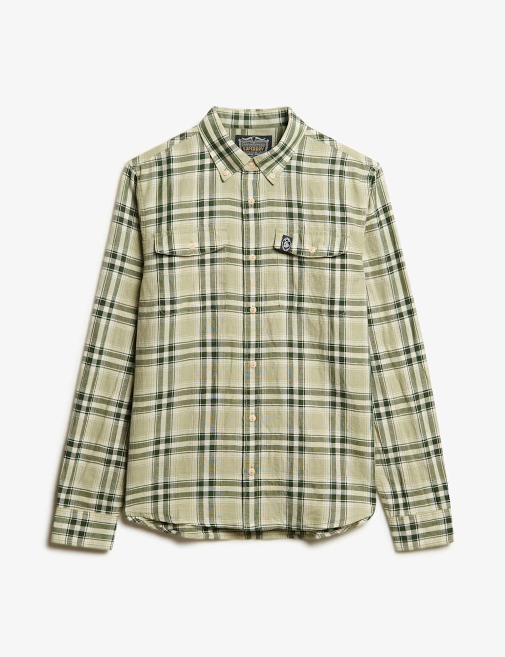 Cotton Linen Blend Check Shirt 2 of 6