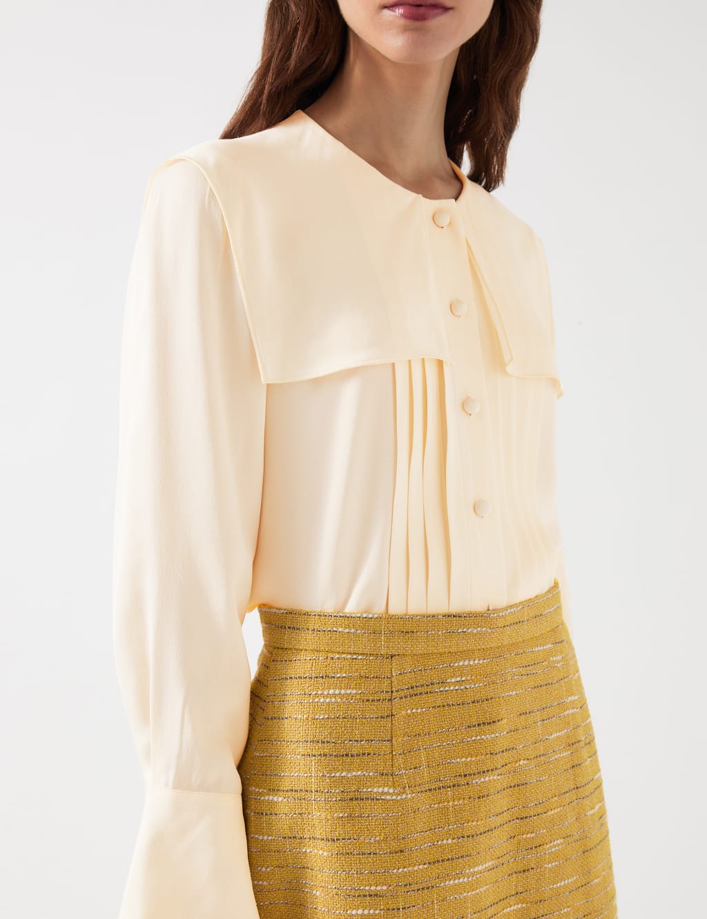 Crepe Pleated Blouse 3 of 4