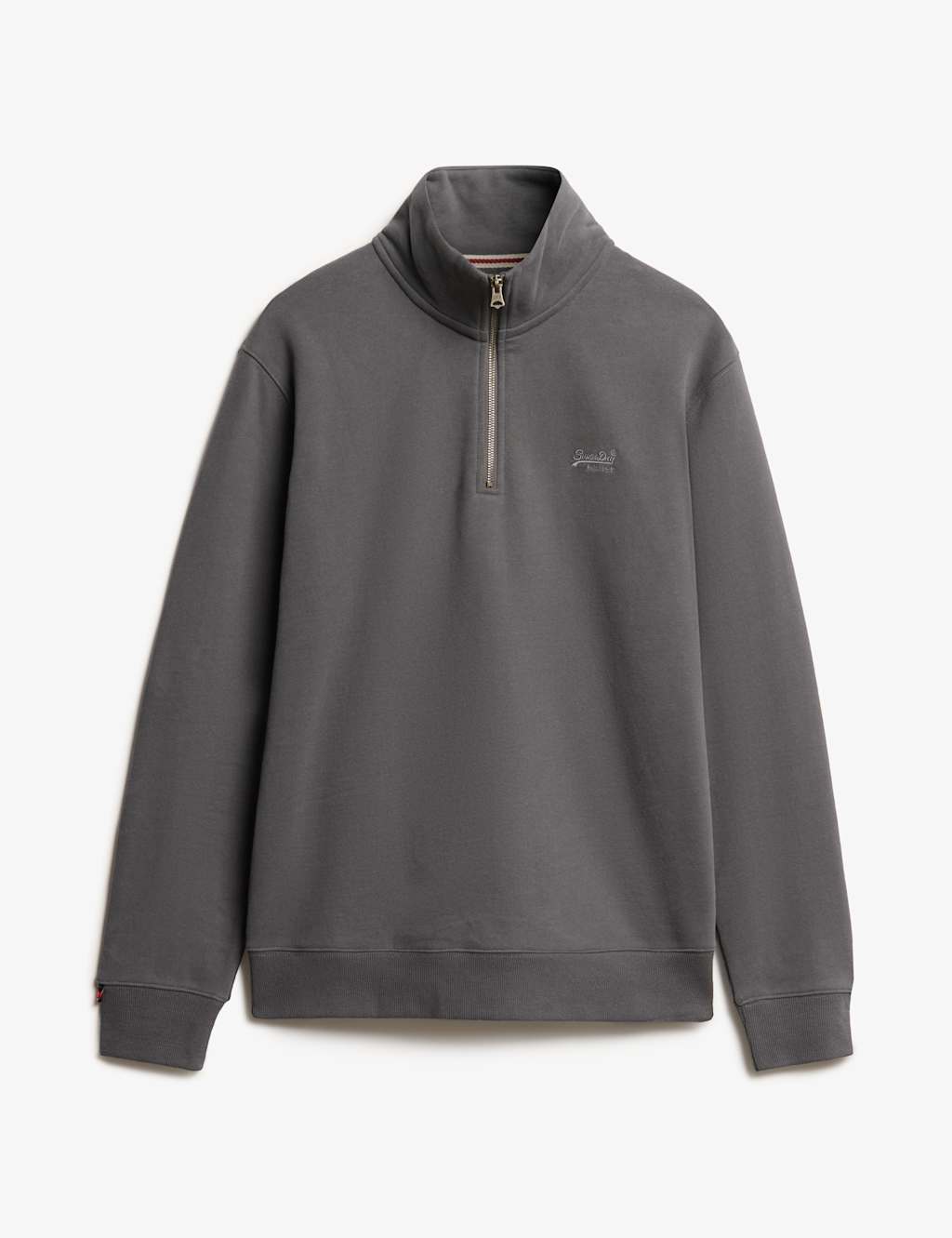 Cotton Rich Funnel Neck Henley Sweatshirt 2 of 6