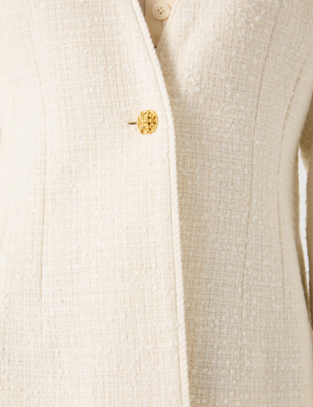 Cotton Rich Tweed Single Breasted Jacket 4 of 4