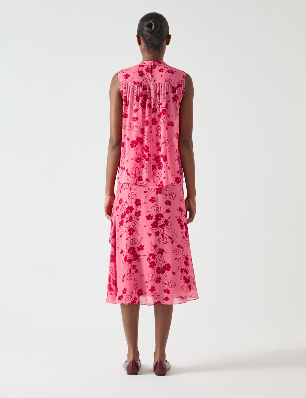 Floral Midi Tiered Skirt 3 of 4