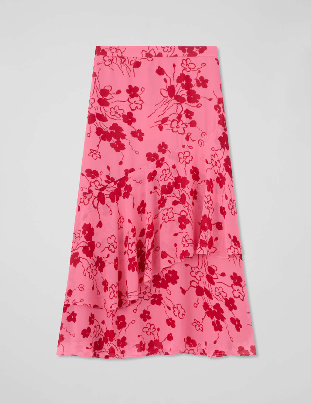 Floral Midi Tiered Skirt 2 of 4