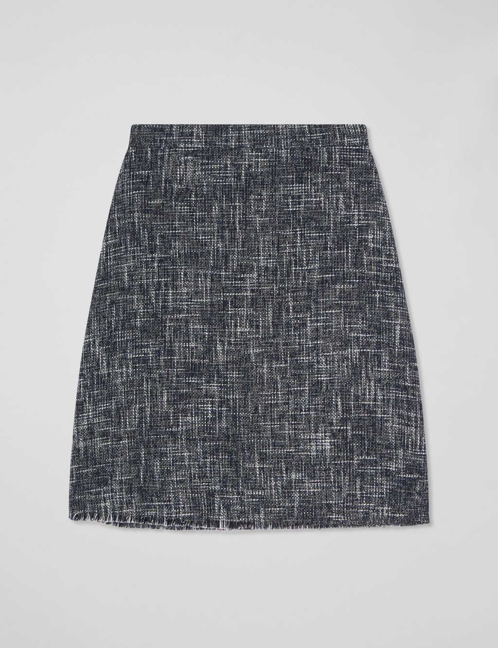 Cotton Blend Tweed Mini Pencil Skirt 2 of 4