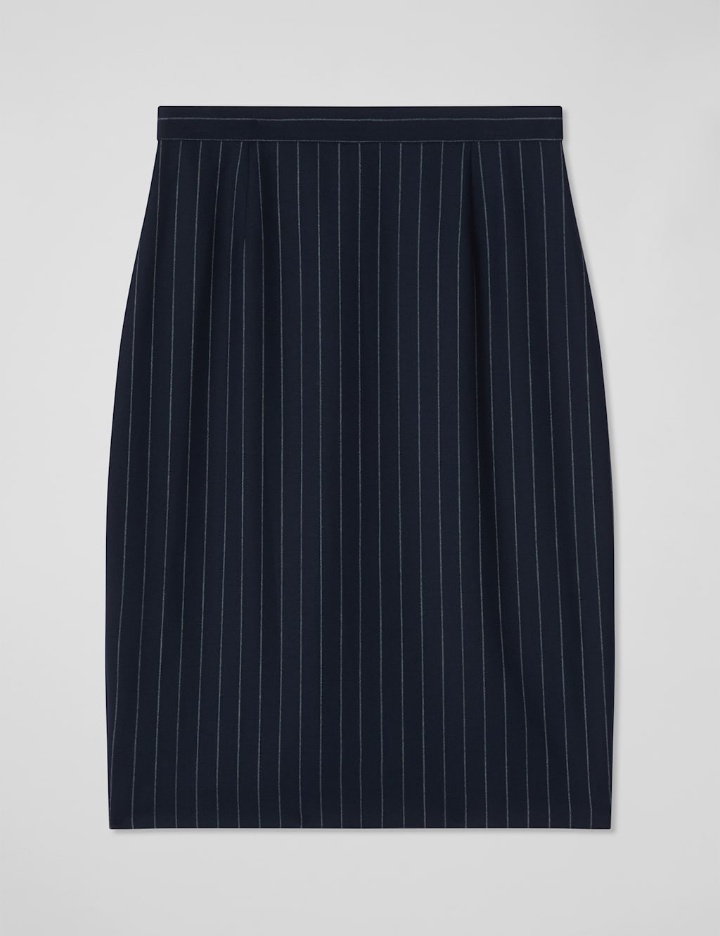 Wool Blend Pinstripe Pencil Skirt 2 of 4