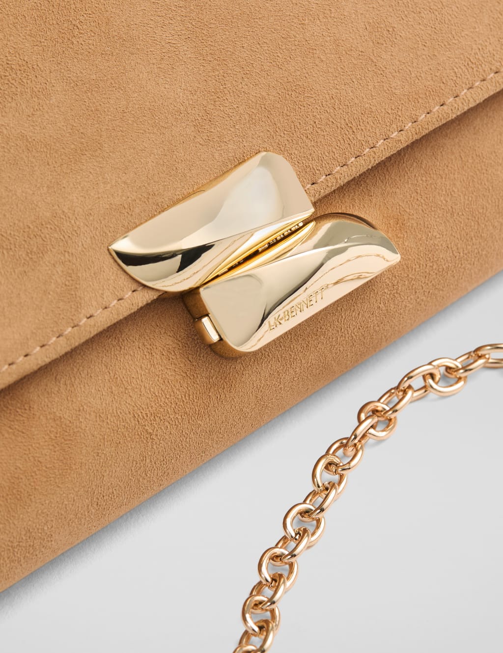 Suede Clutch Bag 2 of 2