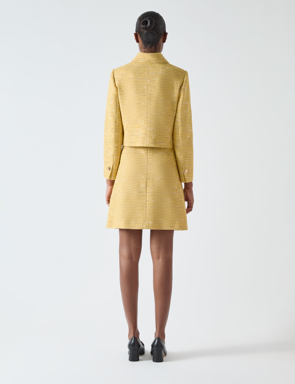 Tweed Textured Pocket Detail Cropped Jacket 4 of 4