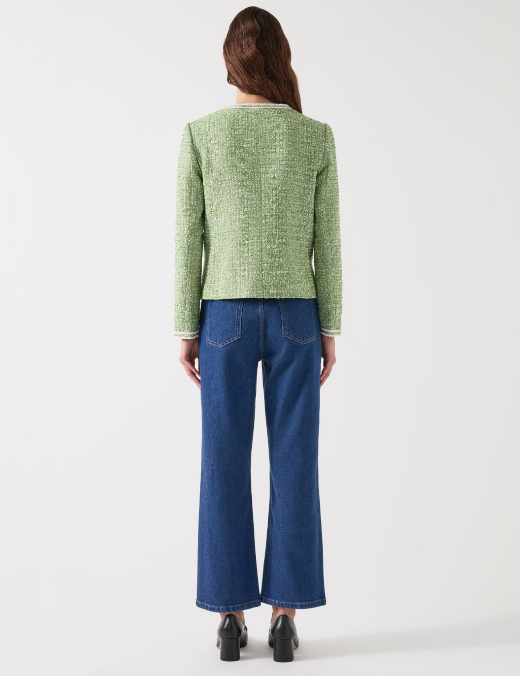 Tweed Collarless Jacket 4 of 4