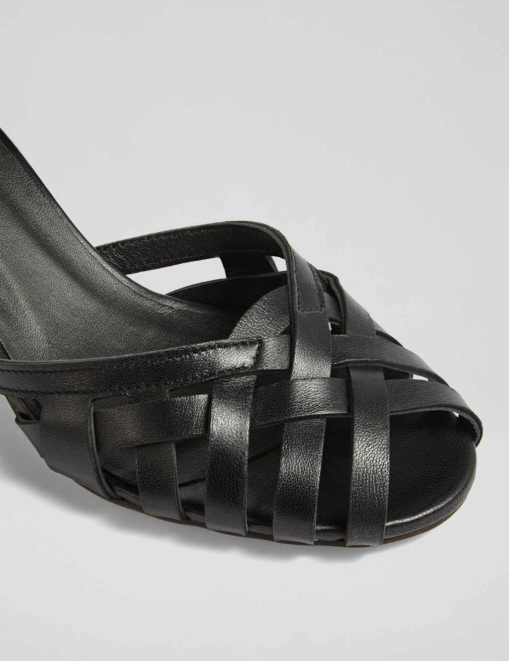 Leather Woven Ankle Strap Sandals 4 of 4
