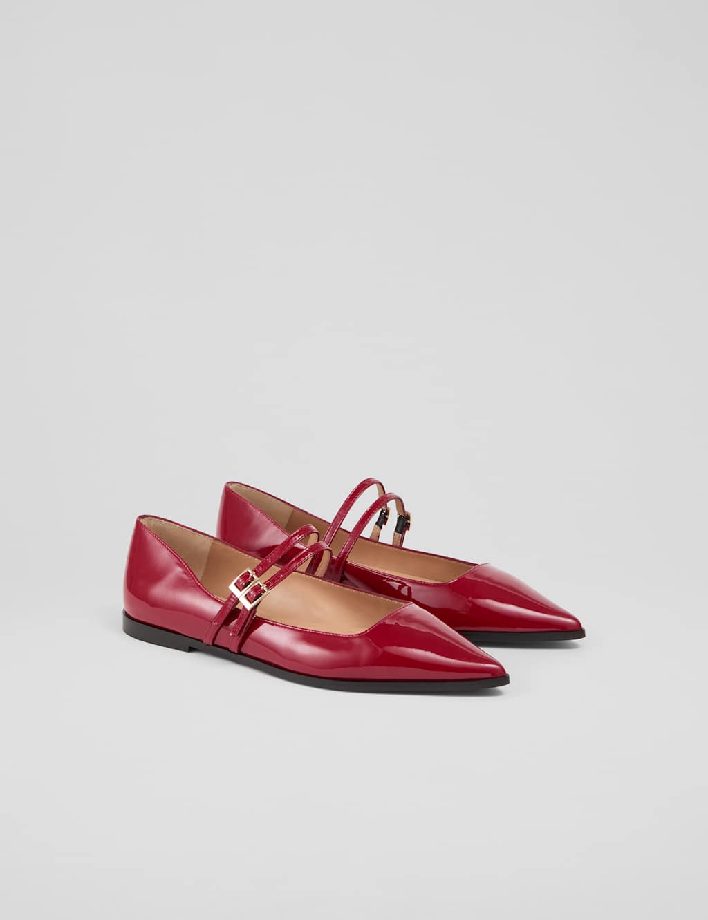 Leather Patent Flat Pumps 2 of 3