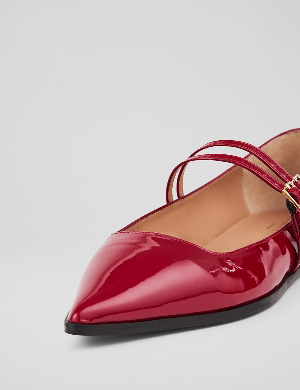 Leather Patent Flat Pumps 3 of 3