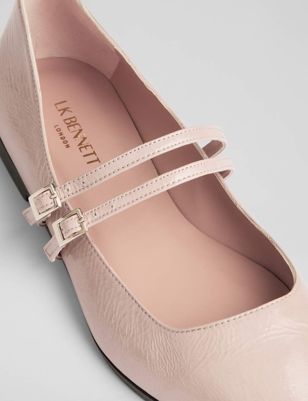 Patent Strappy Flat Pointed Pumps 3 of 3