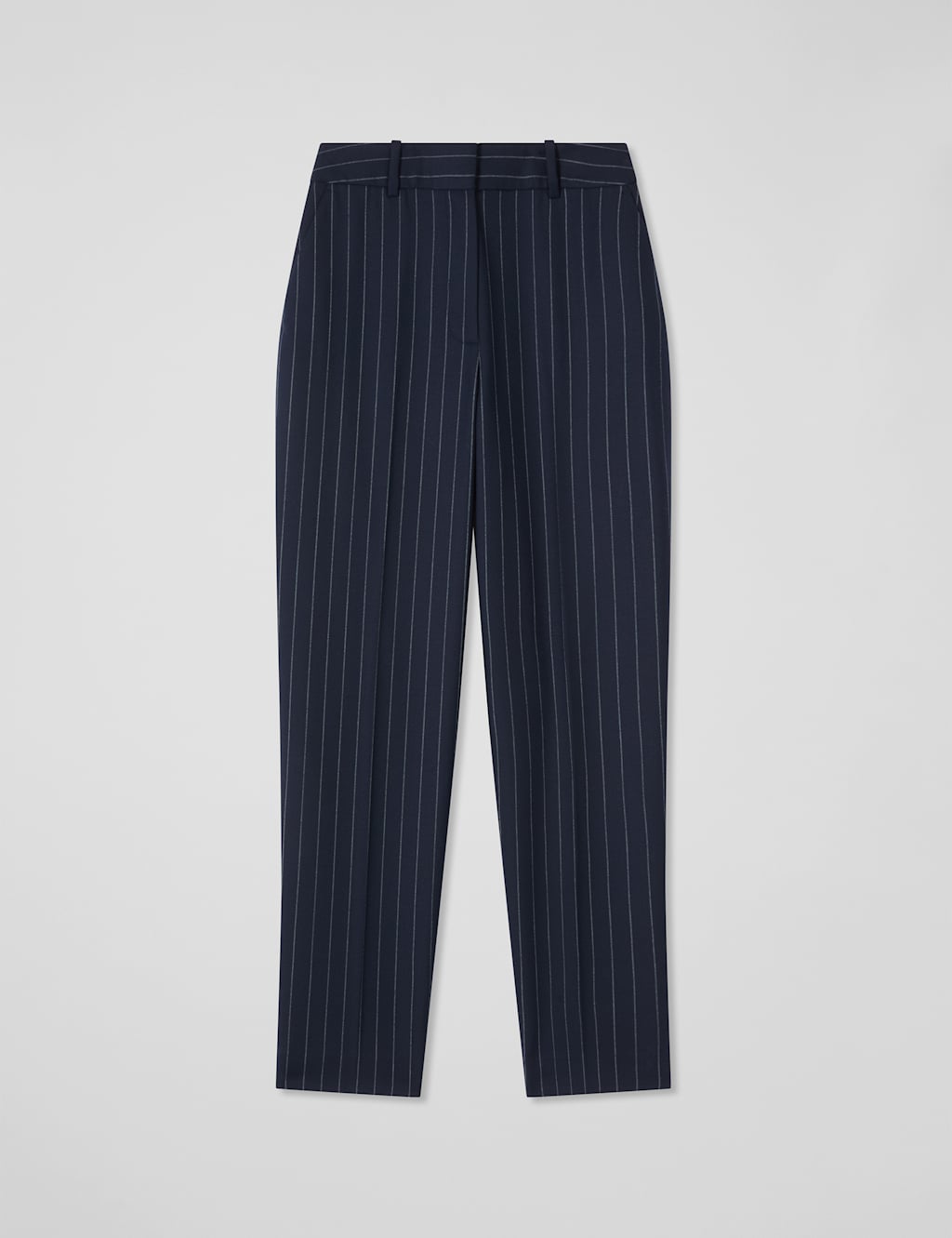 Wool Blend Pinstripe Tailored Trousers 2 of 4