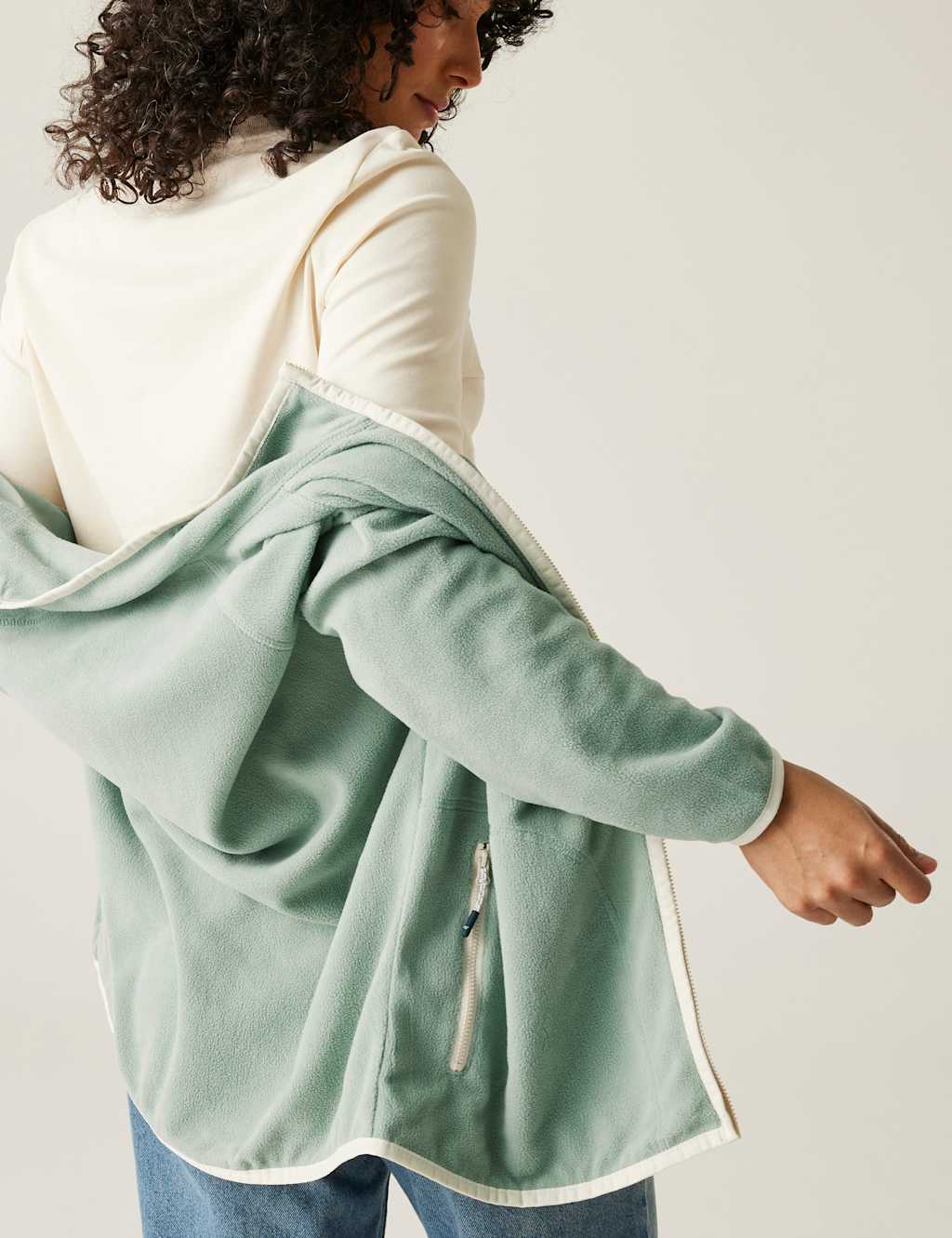 Lilana Zip Up Funnel Neck Fleece 8 of 8