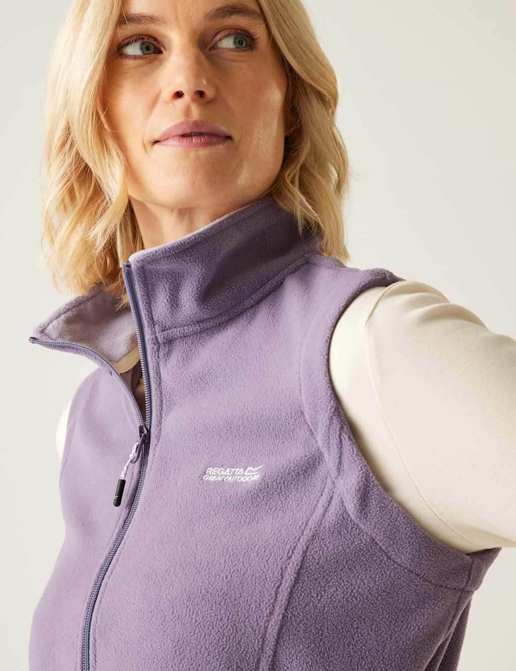 Sweetness Fleece Funnel Neck Zip Up Gilet 6 of 6