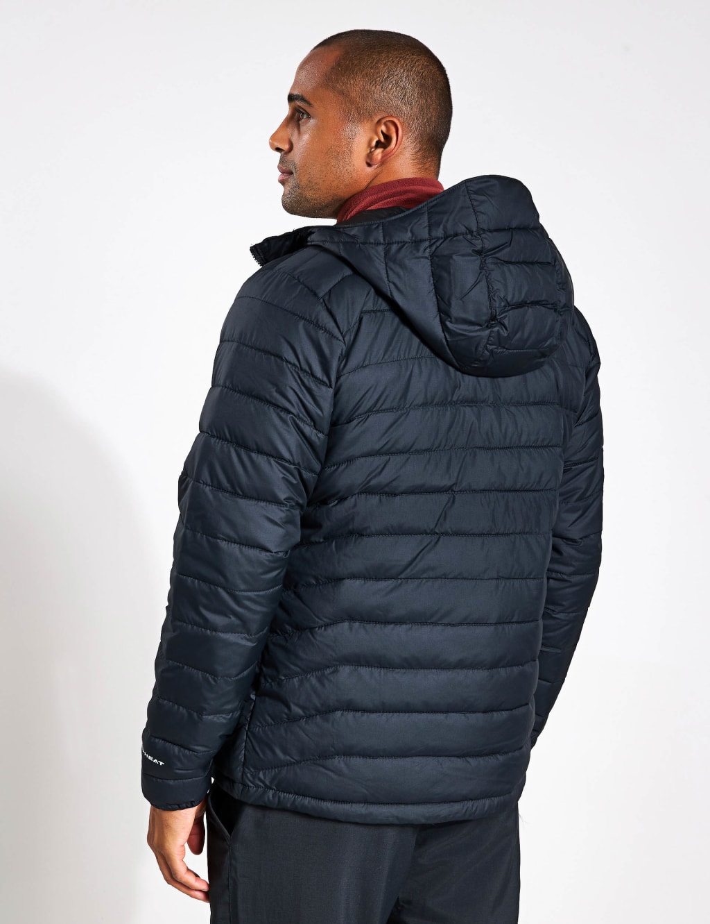 Hooded quilted puffer jacket on sale