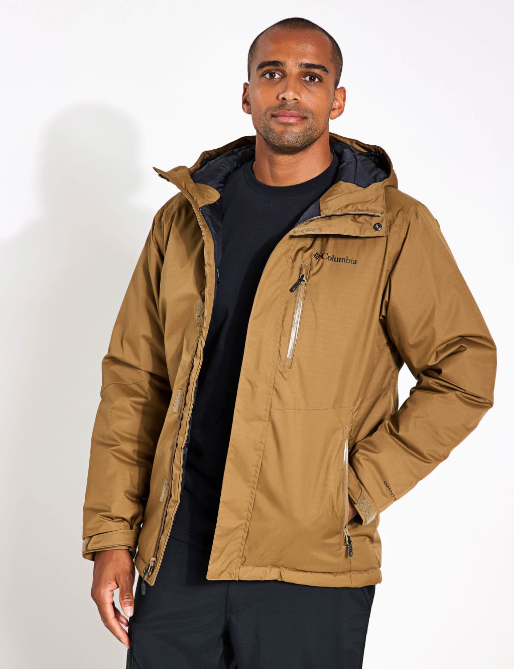 Quilted rain jacket top