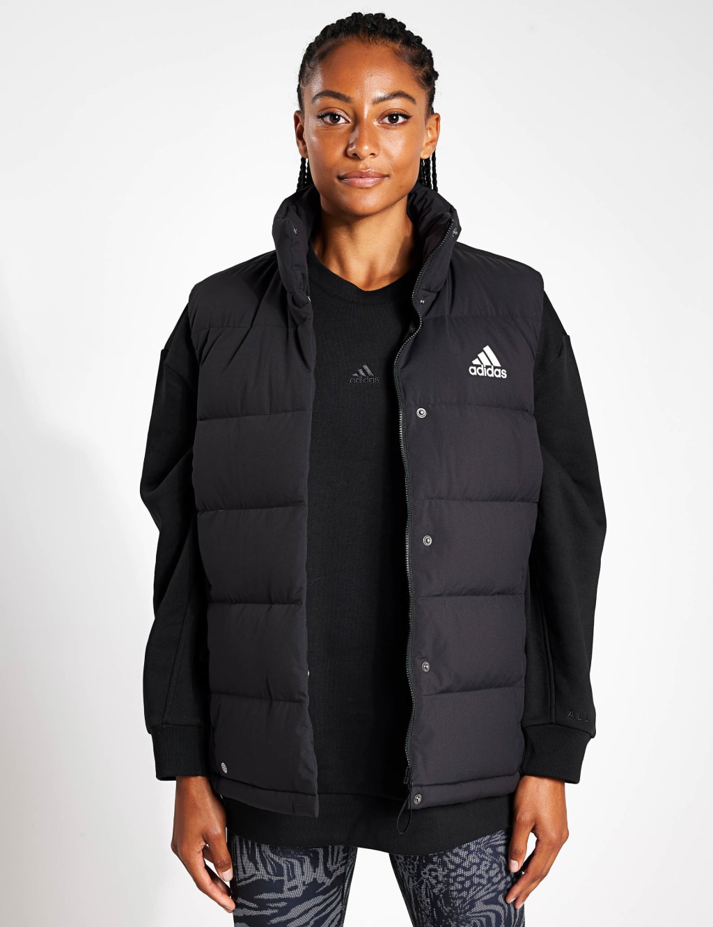 Helionic down vest adidas sales