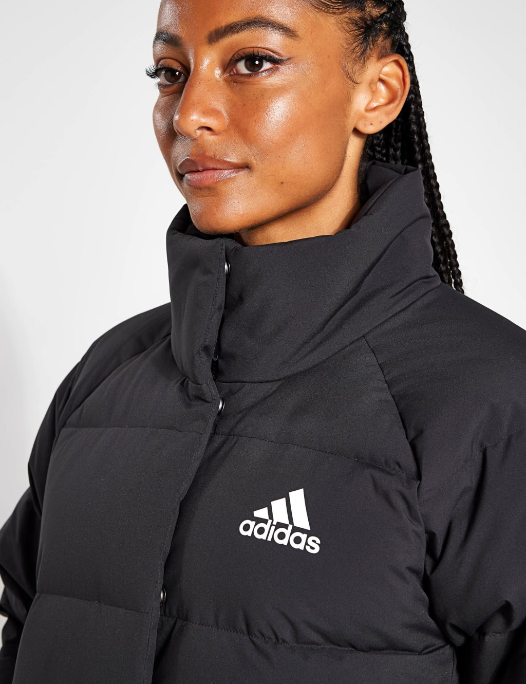 Black crop puffer jacket by adidas outlet