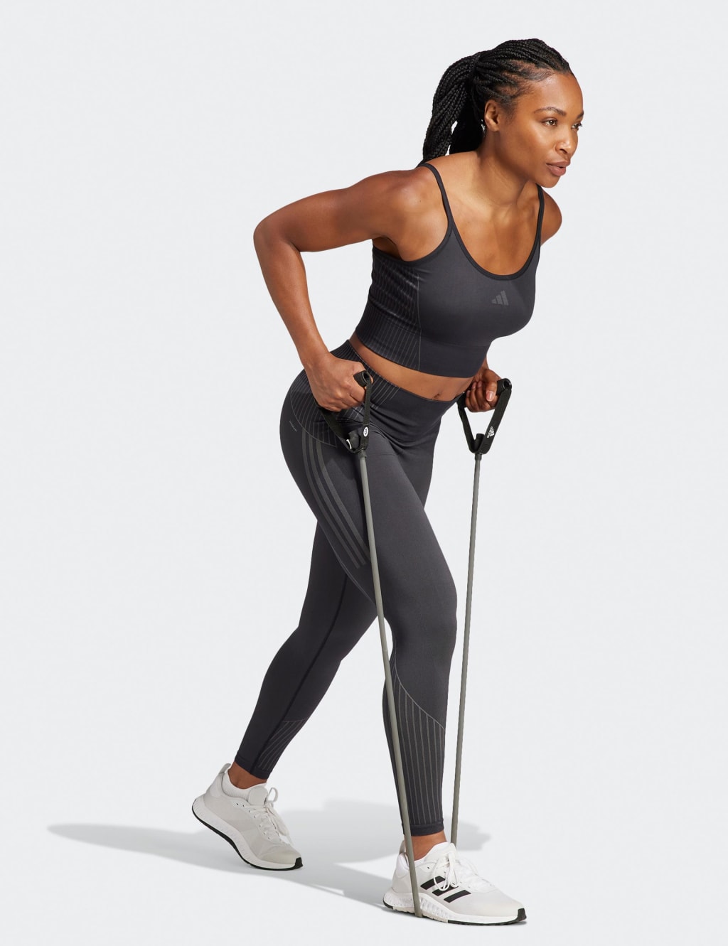 Seamless Striped High Waisted Leggings 2 of 6