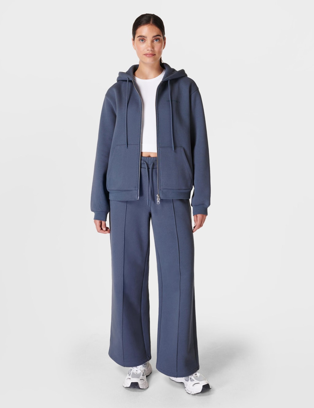 Elevated Cotton Rich Zip Up Hoodie Sweaty Betty M S