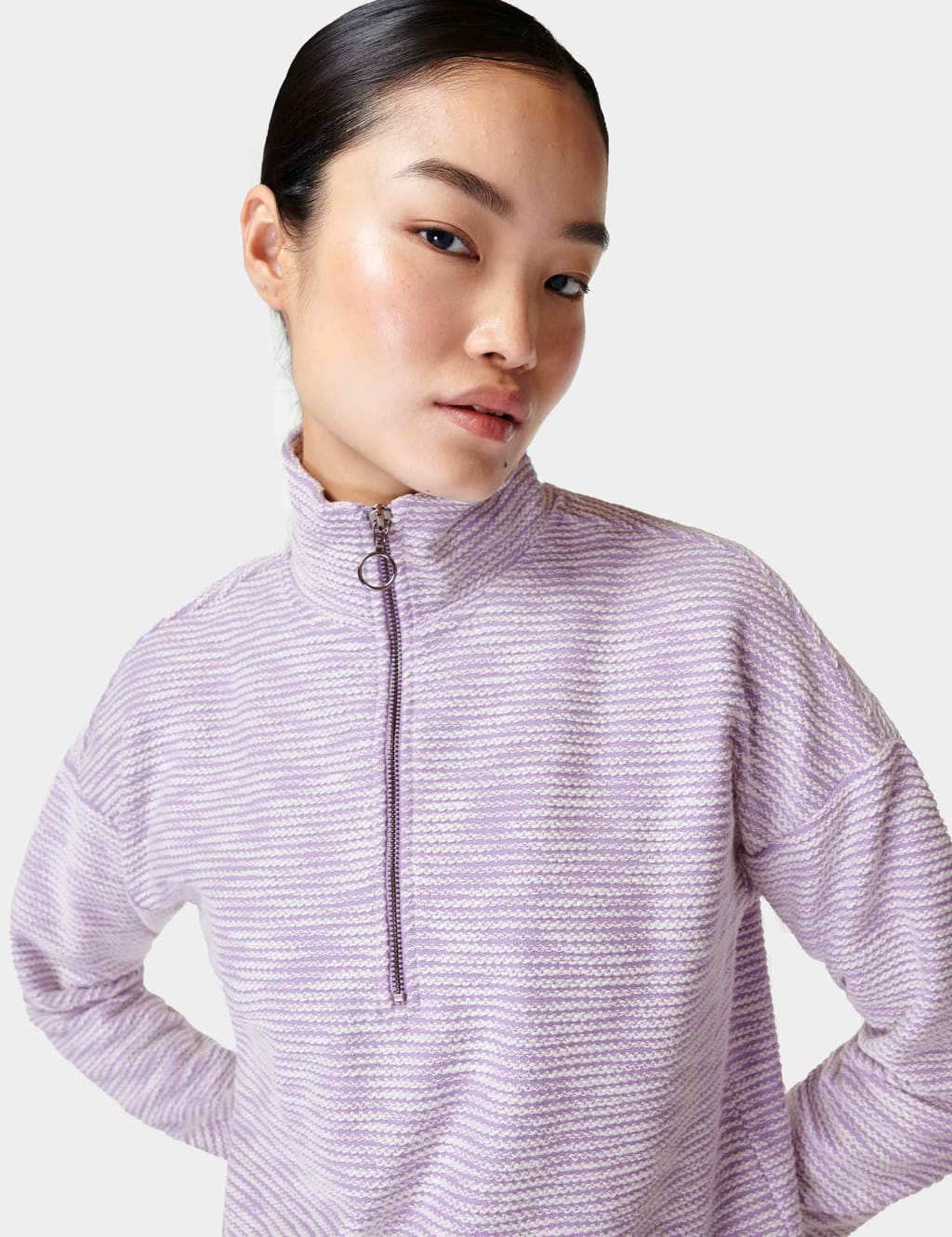 Rest Up Cotton Rich Funnel Neck Sweatshirt 2 of 4