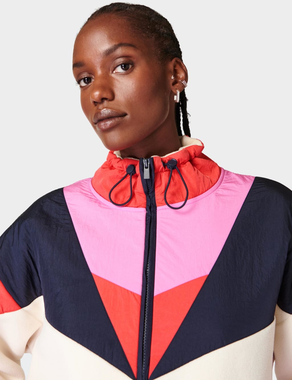 Retrogade Half Zip Funnel Neck Fleece Jacket Sweaty Betty M S