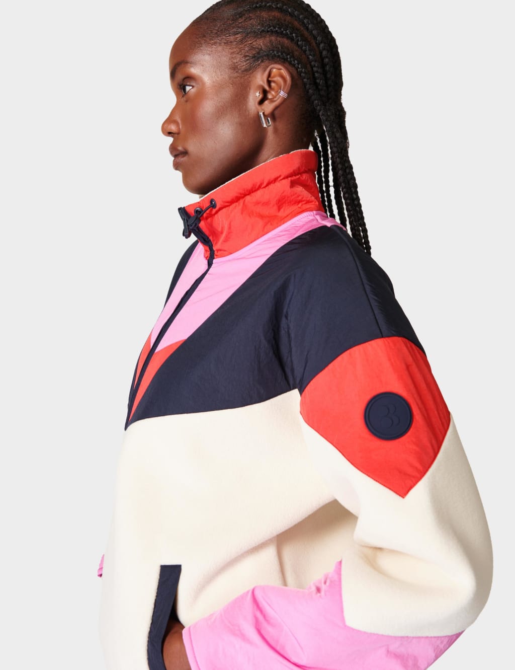 Retrogade Half Zip Funnel Neck Fleece Jacket 4 of 5