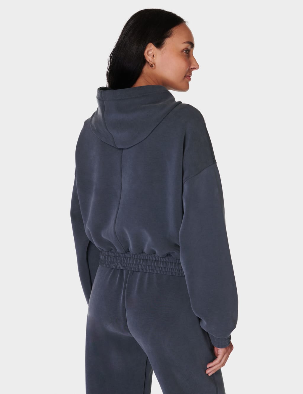 Sand Wash CloudWeight Relaxed Crop Hoodie 5 of 6