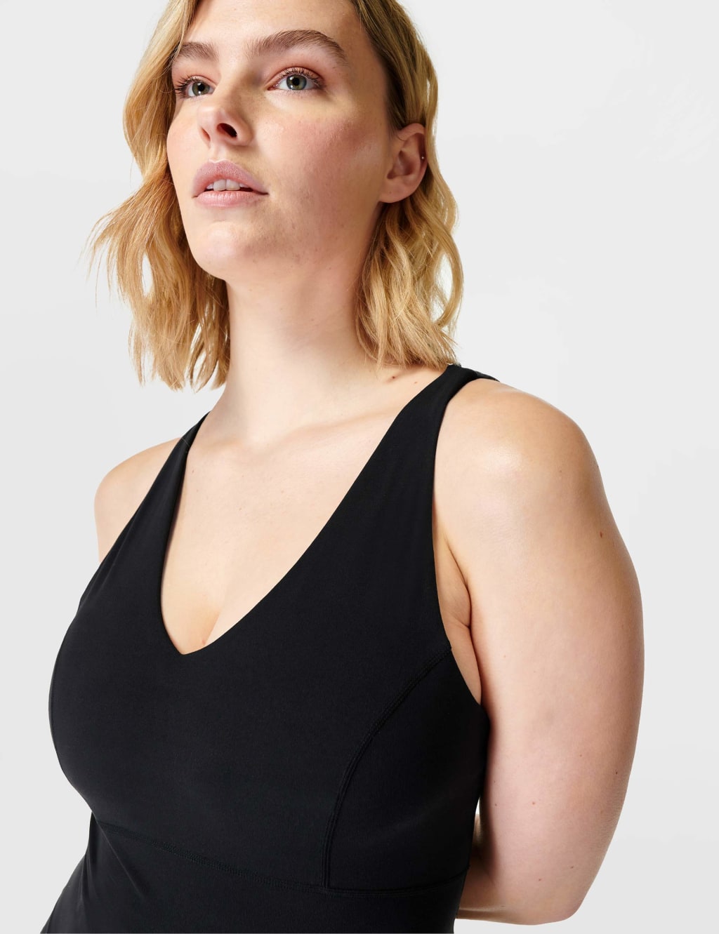 Super Soft V-Neck Strappy Fitted Vest Top 2 of 4