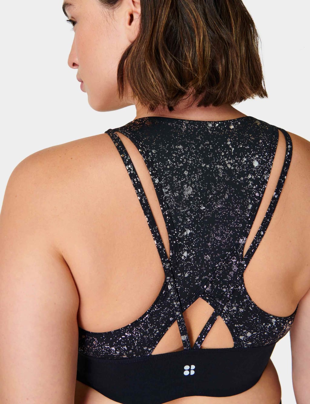 Goddess Metallic Non Wired Sports Bra 3 of 6
