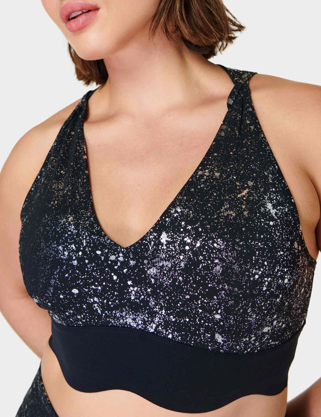 Goddess Metallic Non Wired Sports Bra 4 of 6