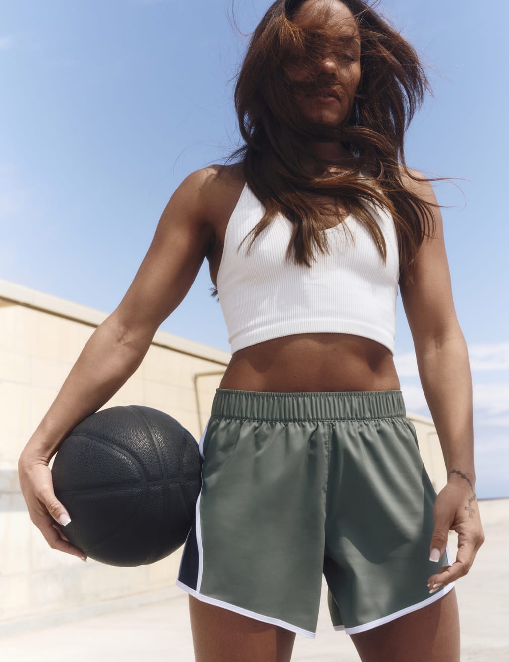 Free Throw Ribbed Crop Top 2 of 5